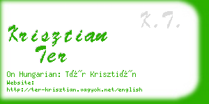 krisztian ter business card